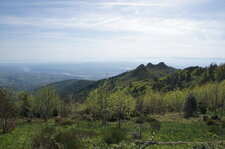 Les 3 dents et la Vallée du Rhône vues depuis le Pilat