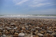 Plage de galet à Ambleteuse 