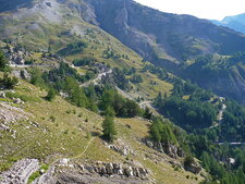 Montée du col de la Cayolle